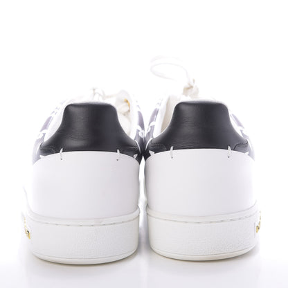 Louis Vuitton Calfskin Monogram Frontrow Sneakers 38 White Black 5 of 10