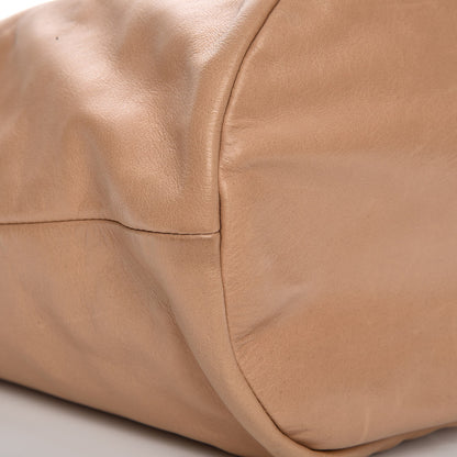 Chanel Calfskin CC Bucket Bag Beige 9 of 12