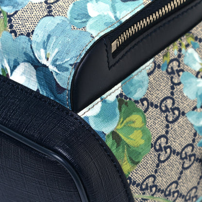 Gucci GG Supreme Monogram Blooms Small Day Backpack Blue 16 of 23