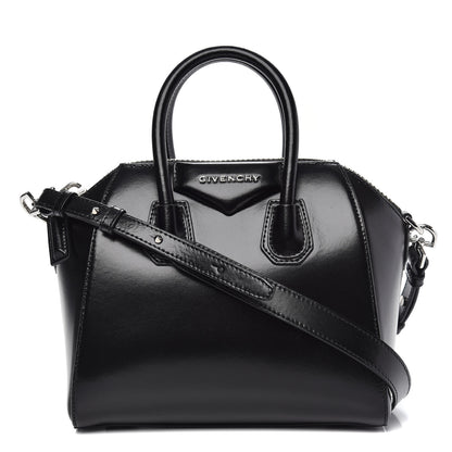 Givenchy Shiny Lord Calfskin Mini Antigona Black 1 of 10