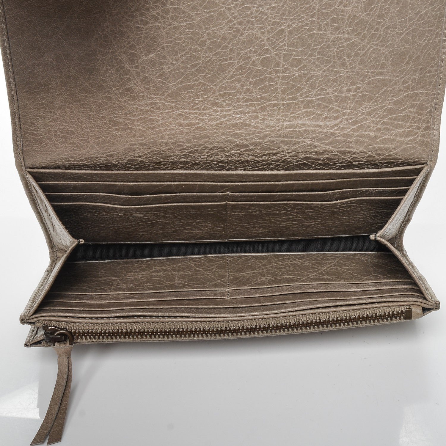 Balenciaga Agneau Classic Hardware Money Wallet Papyrus 5 of 12