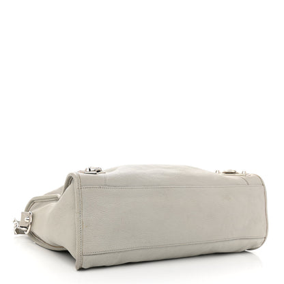 Balenciaga Chevre Silver Metallic Edge Hardware City Gris Glace 4 of 11