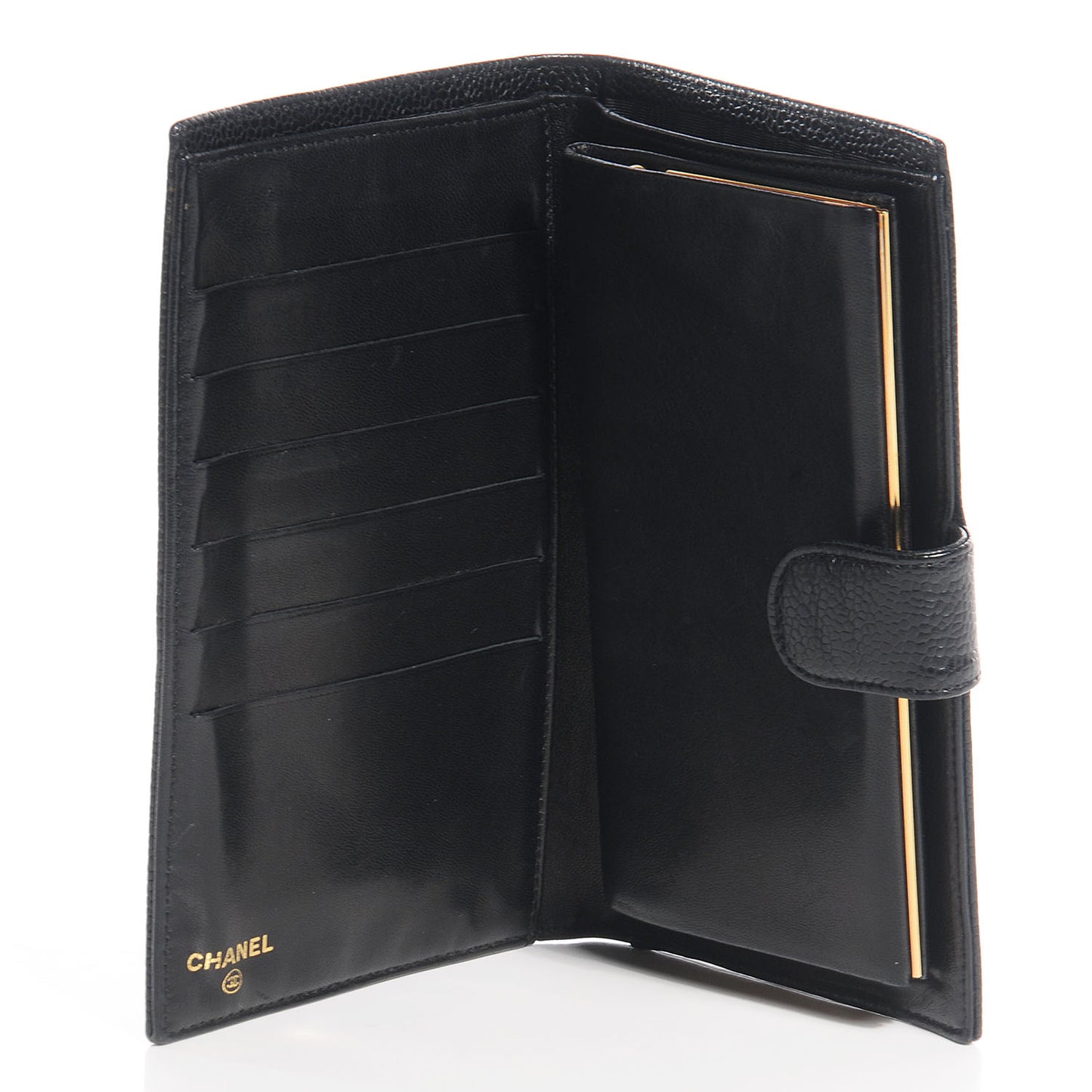 Caviar CC French Wallet Black