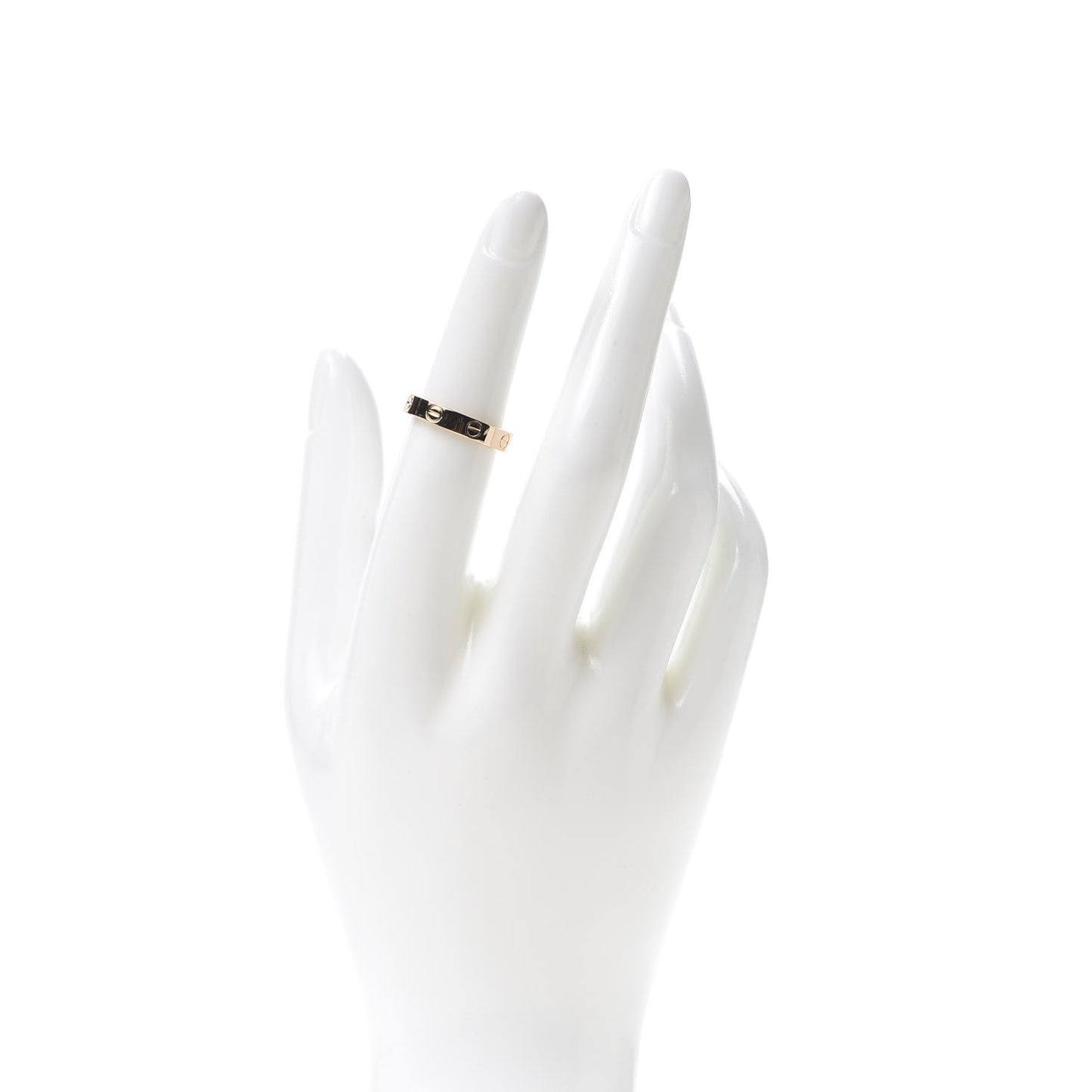 18K Pink Gold 3.5mm LOVE Wedding Band Ring 51 5.75