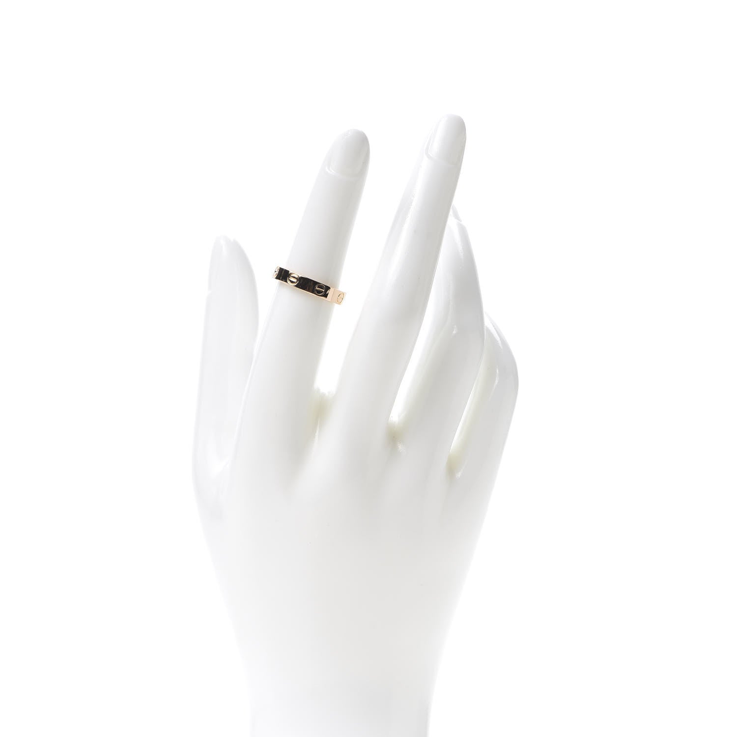 Cartier 18K Pink Gold 3.5mm LOVE Wedding Band Ring 51 5.75 2 of 4