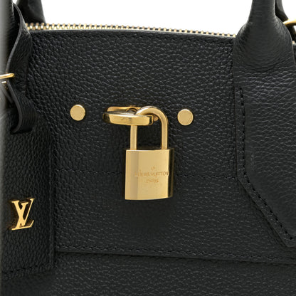 Louis Vuitton Taurillon City Steamer MM Black 9 of 10