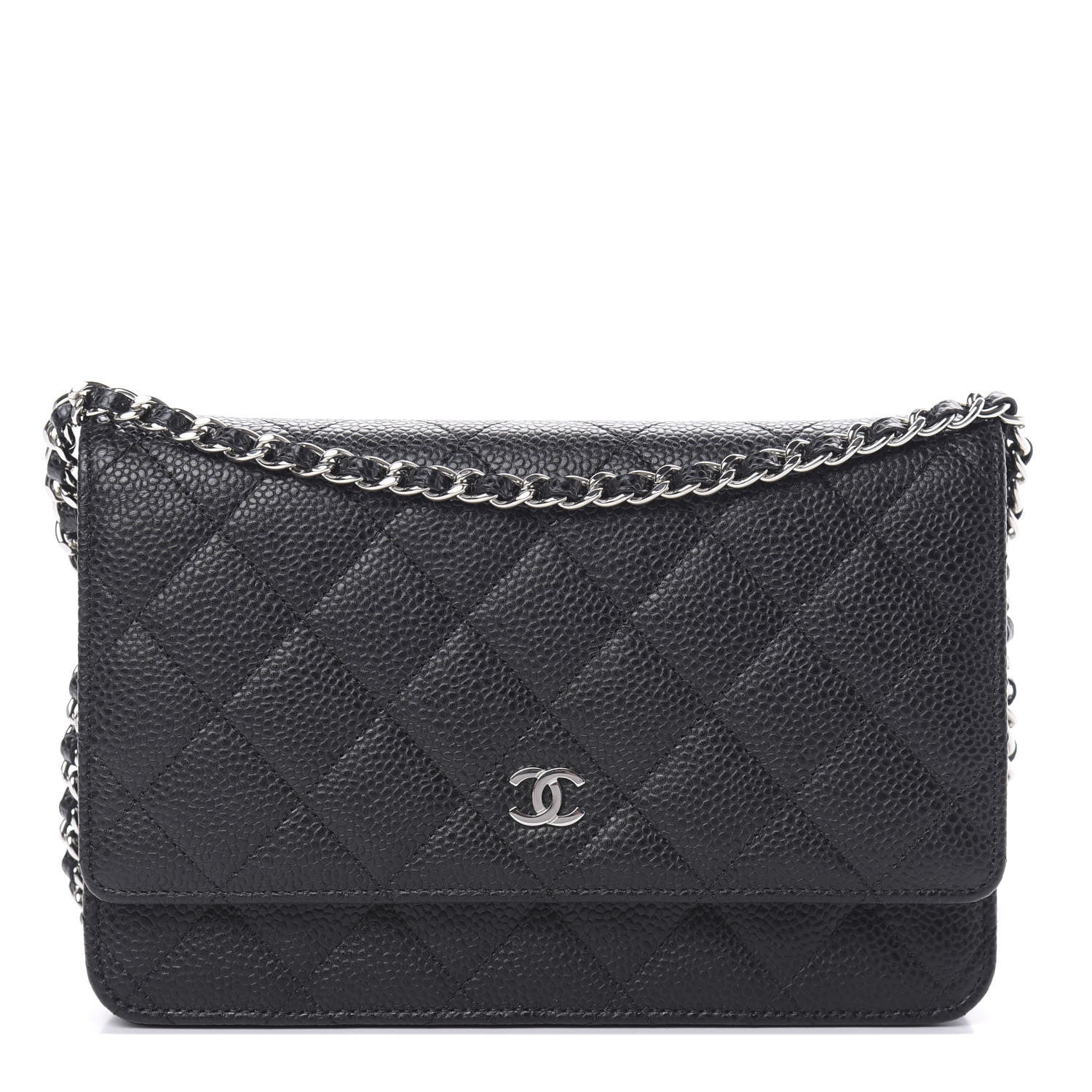 Chanel Caviar Quilted Wallet On Chain WOC Black 1 of 11