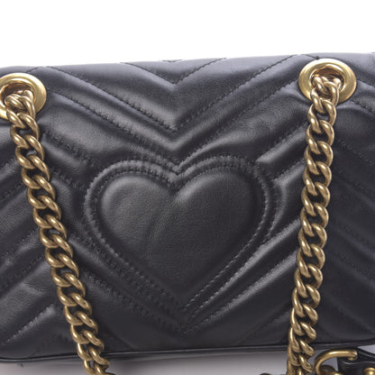 Gucci Calfskin Matelasse Mini GG Marmont Shoulder Bag Black 12 of 12