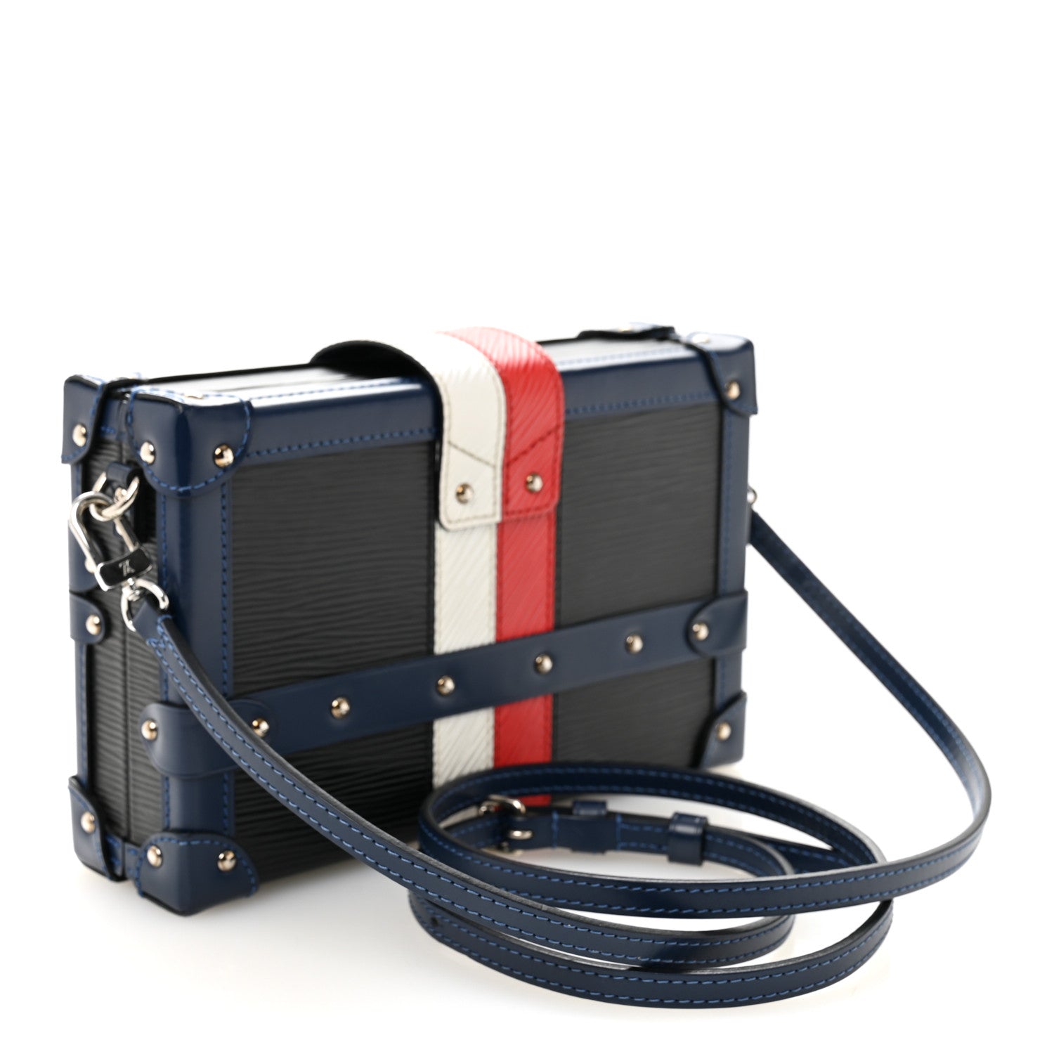 Louis Vuitton Epi Petite Malle Black Indigo 3 of 9