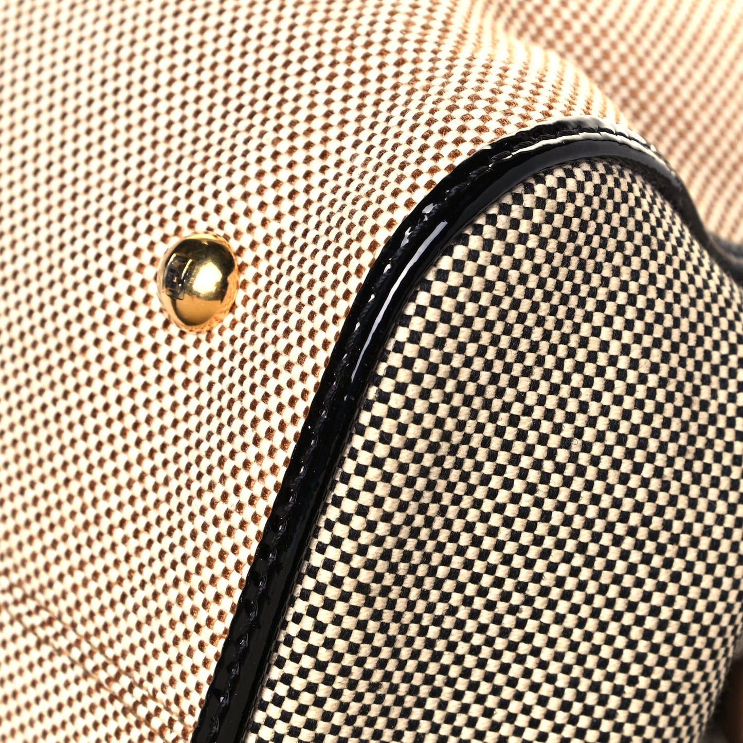 Canvas Colorblock Chameleon Tote Natural