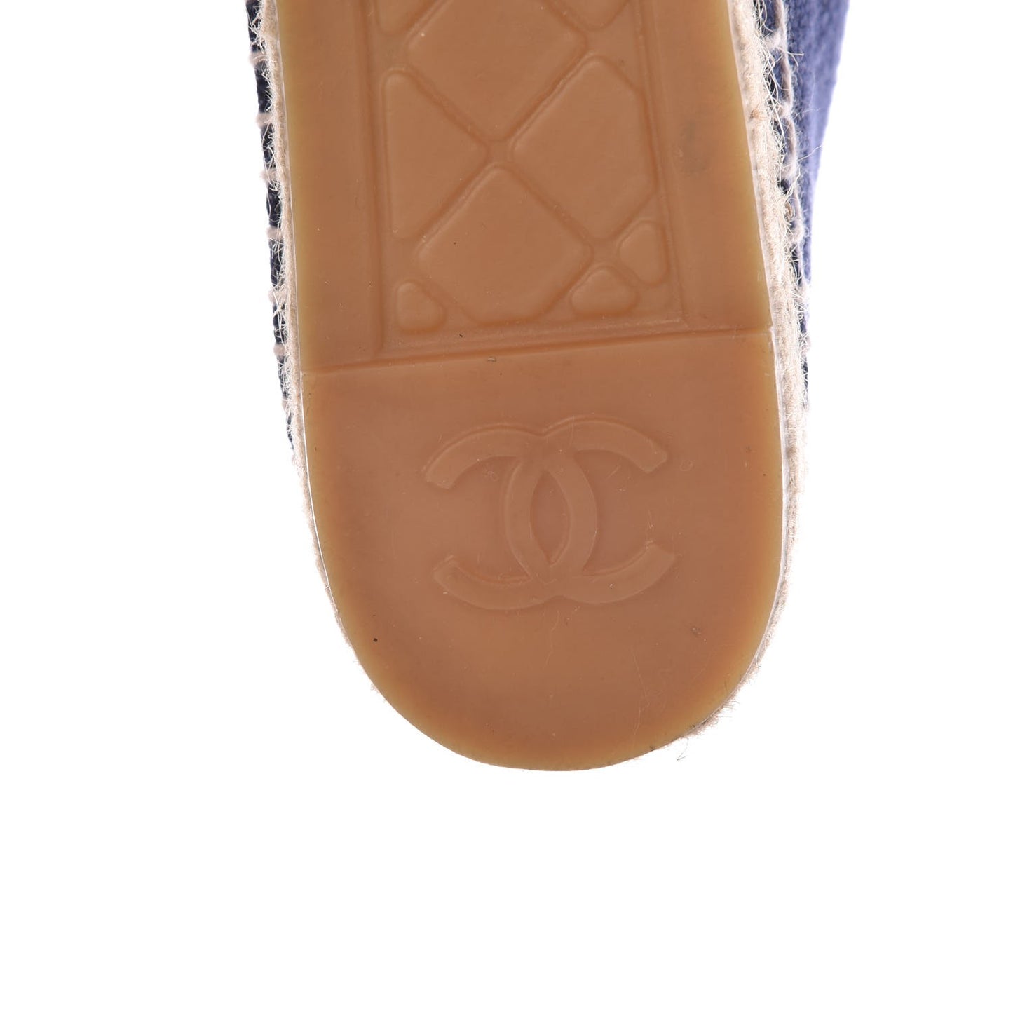 Linen CC Espadrilles 38 Blue Black