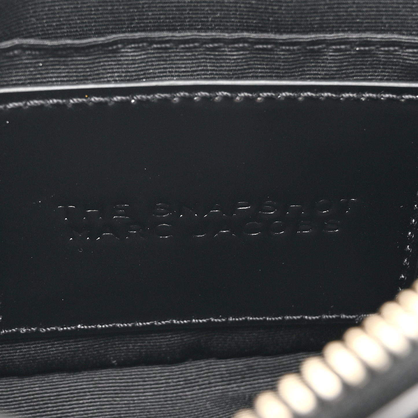 Calfskin Pierced Small Snapshot Camera Bag Black