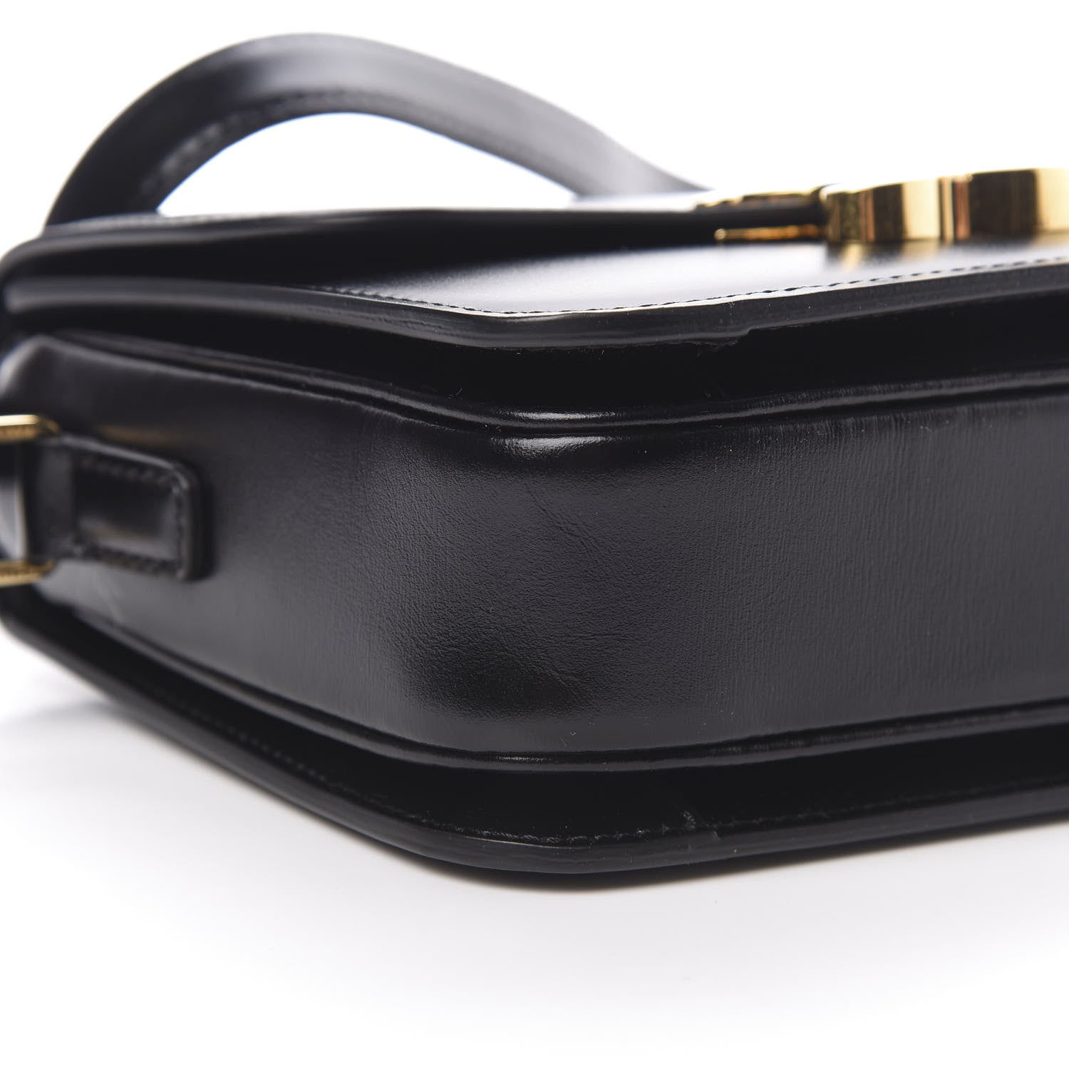 Celine Shiny Calfskin Nano Triomphe Black 10 of 13