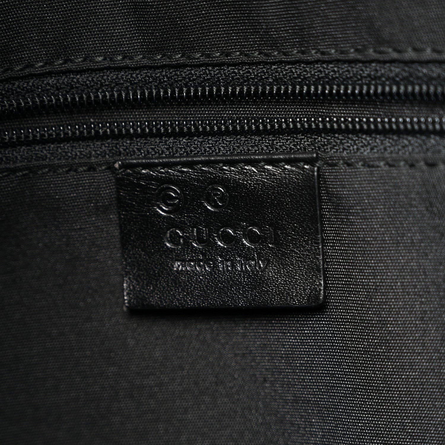 Gucci Canvas Shoulder Bag Black 6 of 10