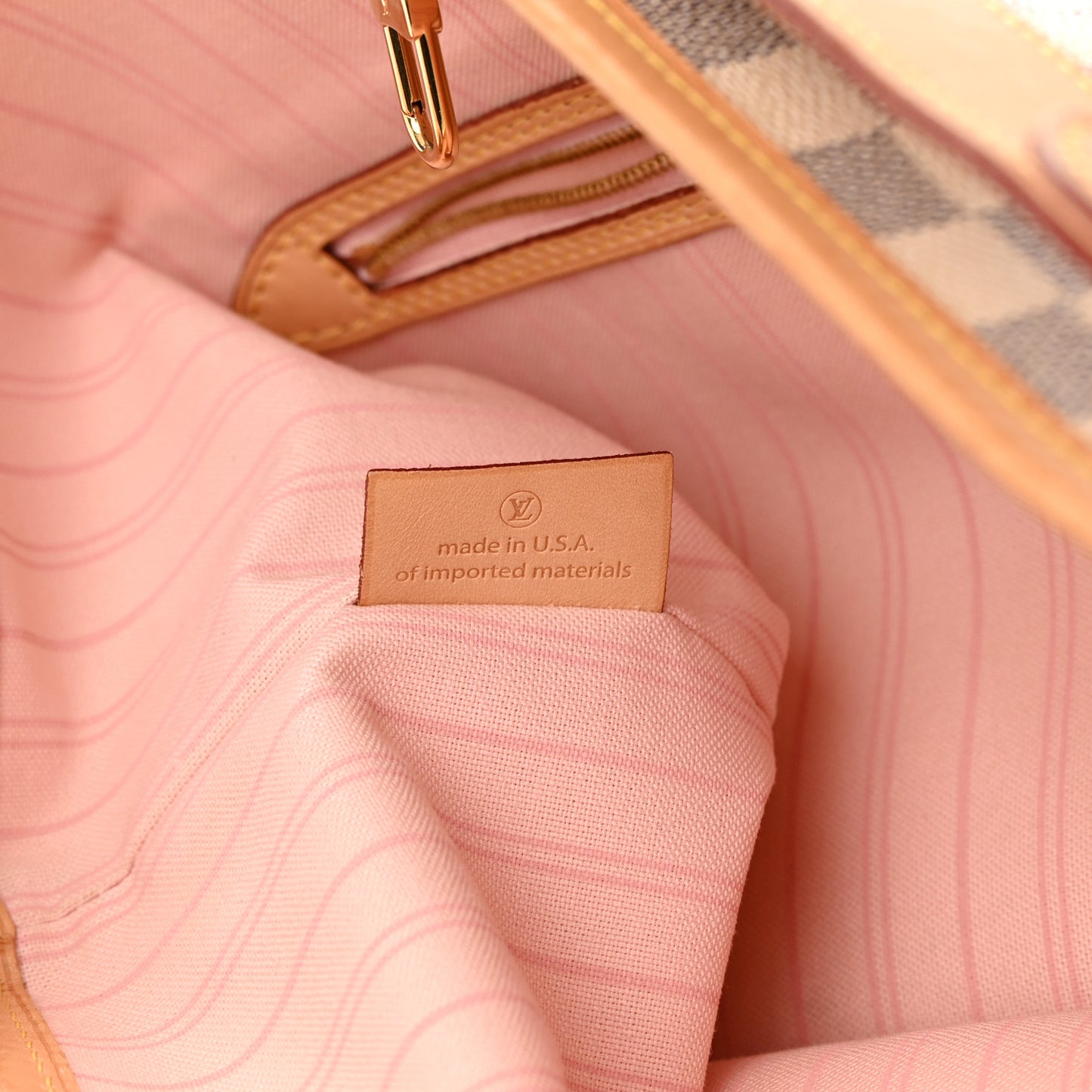 Damier Azur Delightful MM Rose Ballerine