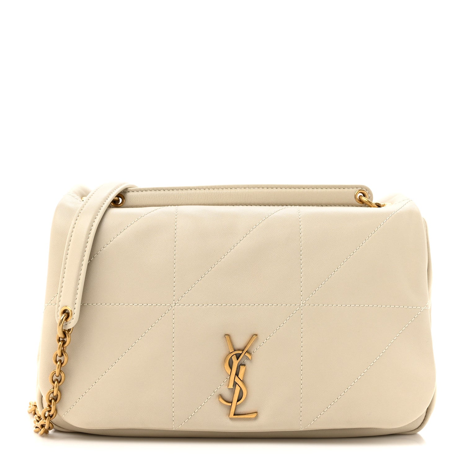 Saint Laurent Lambskin Matelasse Monogram Small Jamie 4.3 Crema Soft 1 of 10