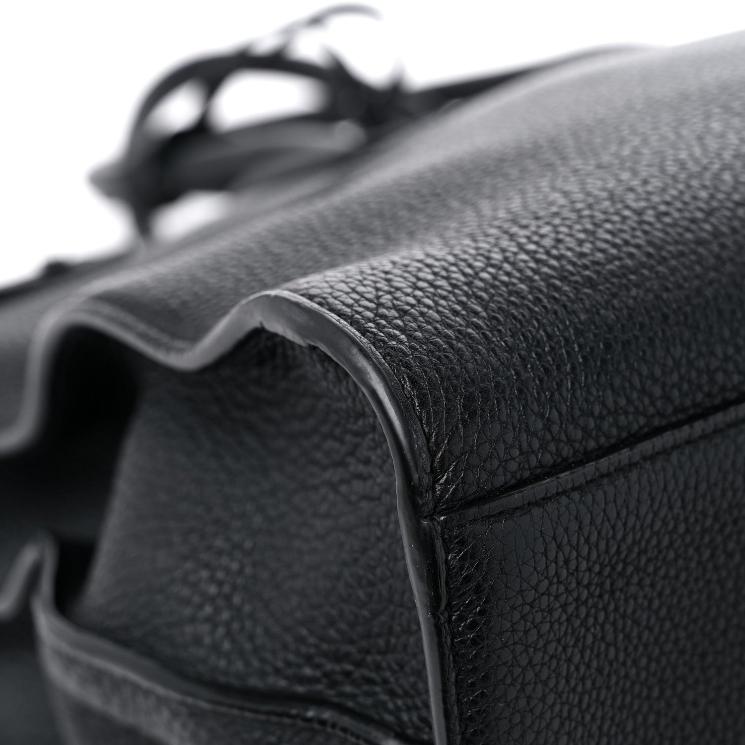 Saint Laurent Grained Calfskin Large Thin Sac De Jour Black 7 of 14