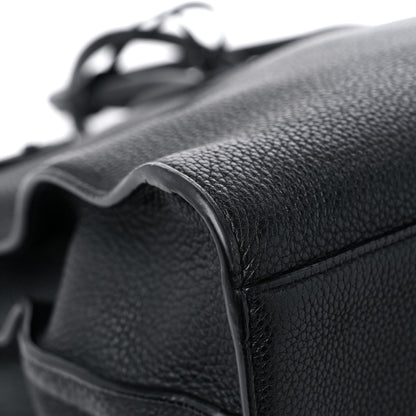 Saint Laurent Grained Calfskin Large Thin Sac De Jour Black 7 of 14