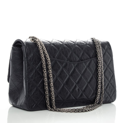 Chanel Aged Calfskin Quilted 2.55 Reissue 227 Flap Navy 4 of 9