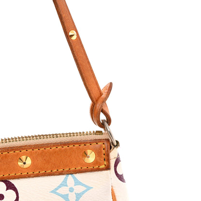Louis Vuitton Monogram Multicolor Pochette Accessories White 13 of 16