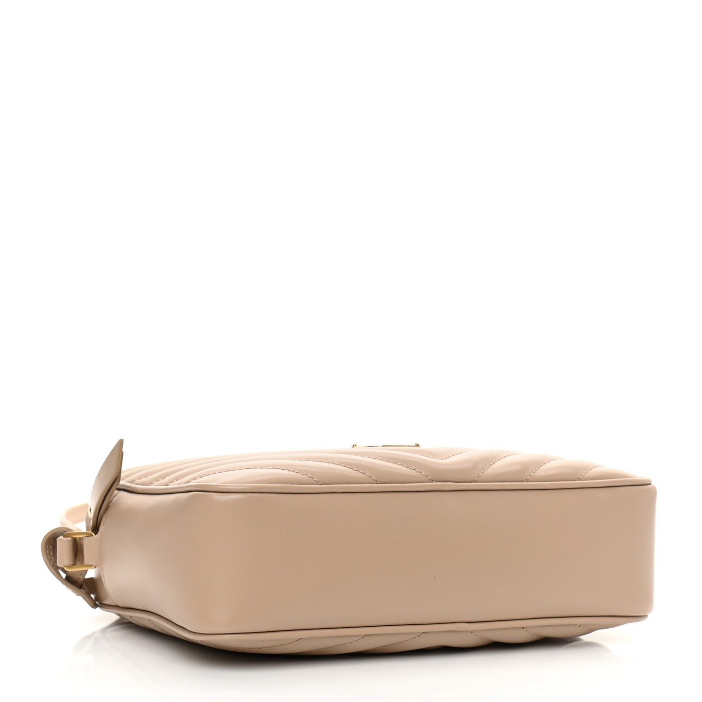 Calfskin Matelasse Monogram Lou Camera Bag Dark Beige