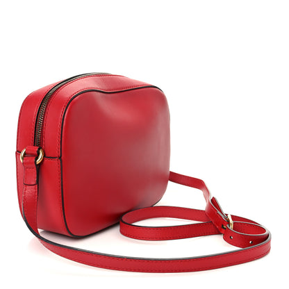Gucci Calfskin Web Small Webby Bee Shoulder Bag Red 3 of 11
