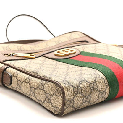 Gucci GG Supreme Monogram Web Small Ophidia Messenger Bag Brown 9 of 12
