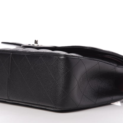 Chanel Caviar Quilted Jumbo Double Flap Black 7 of 10