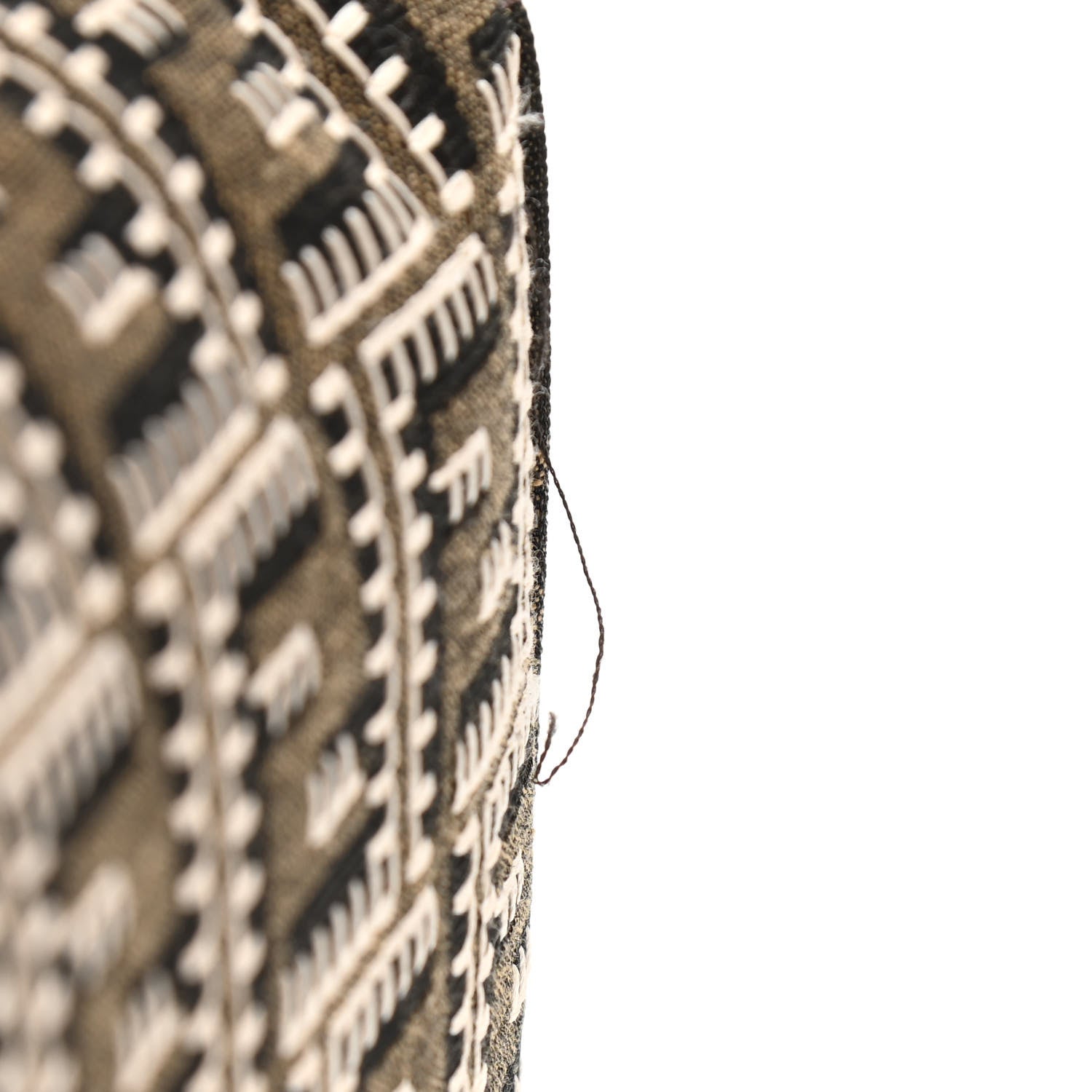 Fendi Fabric Jacquard Cuoio Romano FF 1974 Embroidered Baguette Tobacco Moro Ebano Multicolor 10 of 11