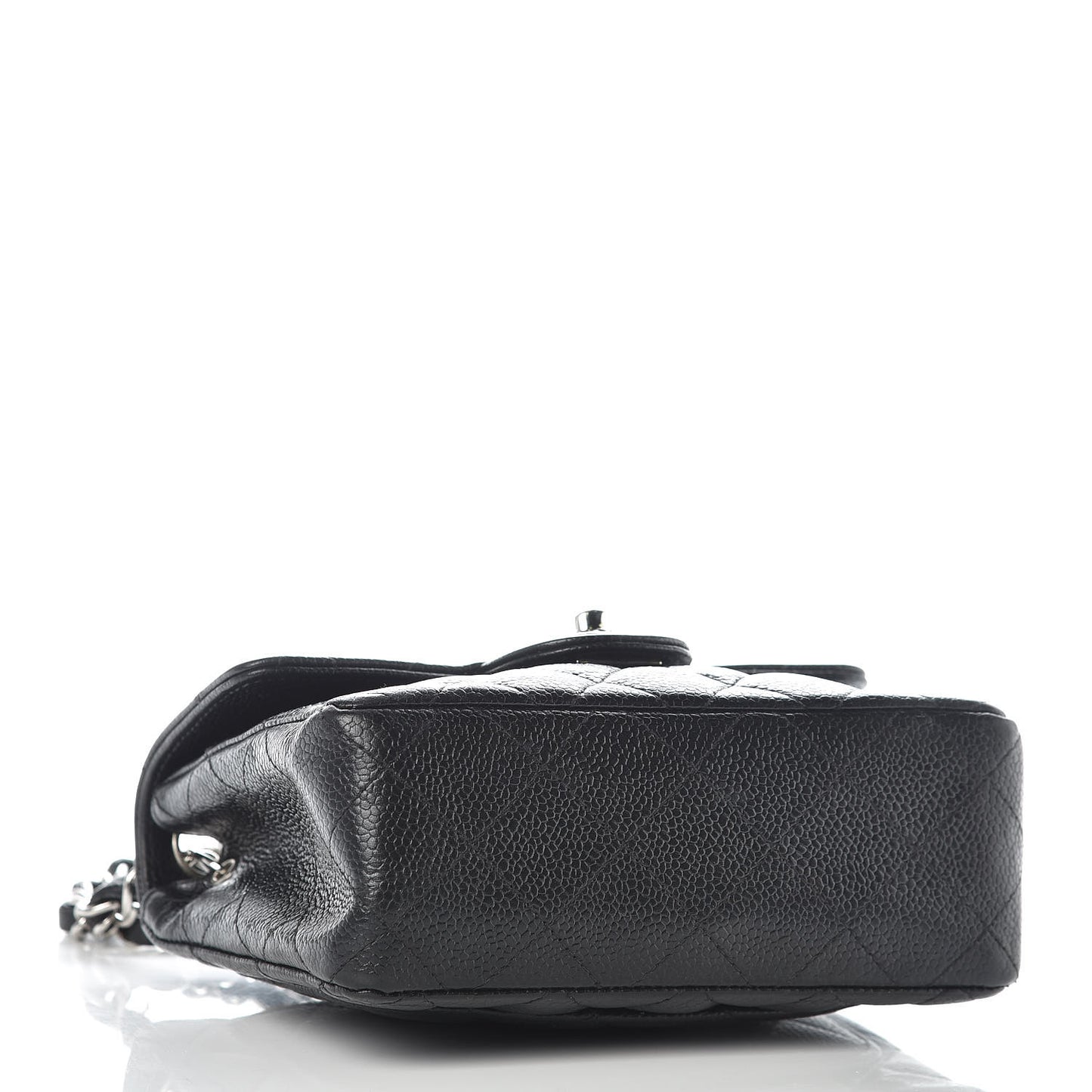 Caviar Quilted Mini Square Flap Black