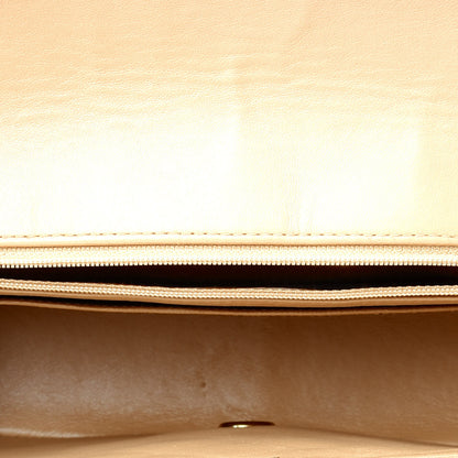 Chanel Lambskin Quilted Medium Single Flap Beige 5 of 9