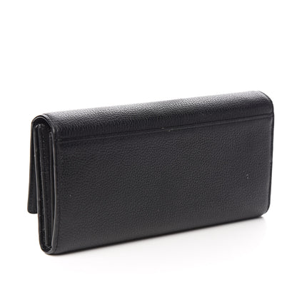 MCM Calfskin Continental Wallet Black 3 of 11