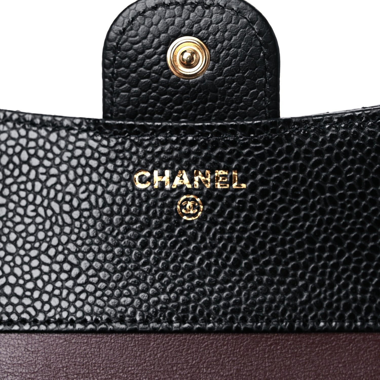 Chanel Caviar Quilted Compact Flap Wallet Black 6 of 8