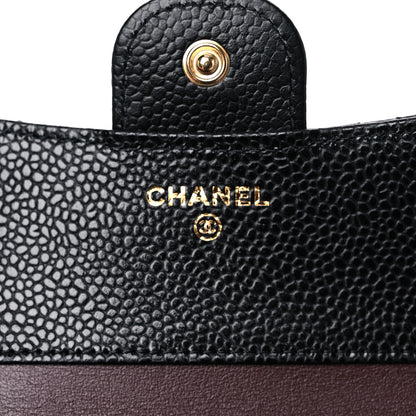 Chanel Caviar Quilted Compact Flap Wallet Black 6 of 8