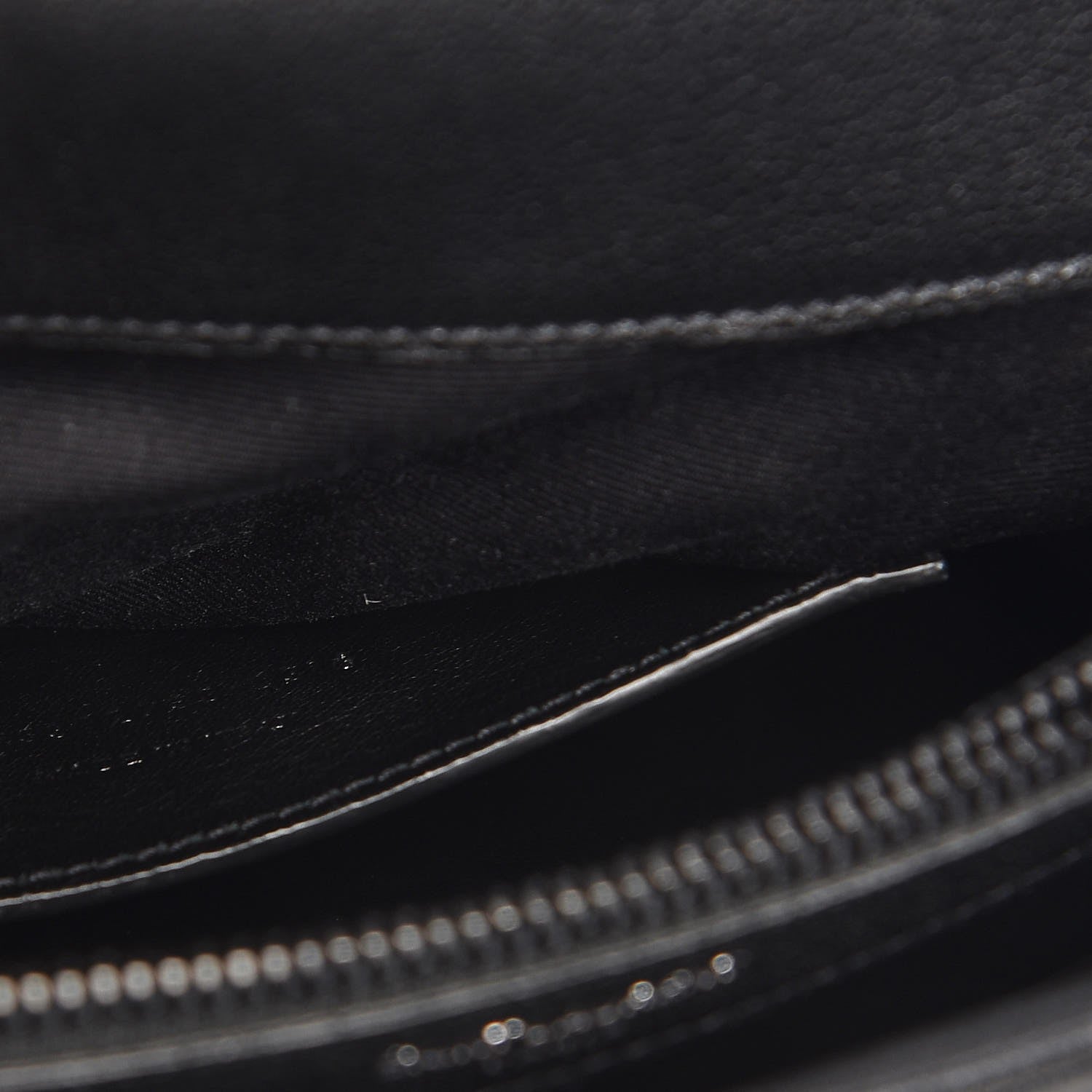 Saint Laurent Sheepskin Matelasse Chevron Monogram Monochrome Large College Satchel Black 8 of 8