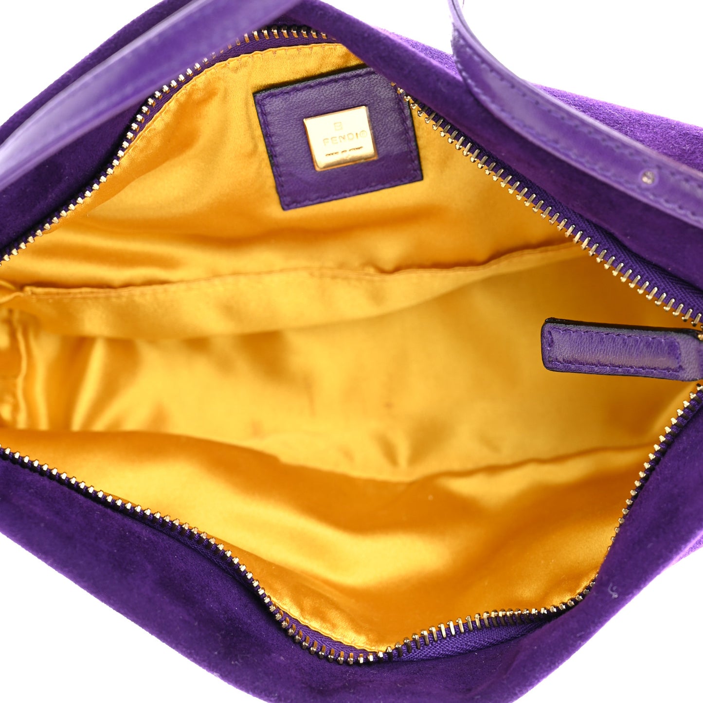 Suede Calfskin Shoulder Bag Purple