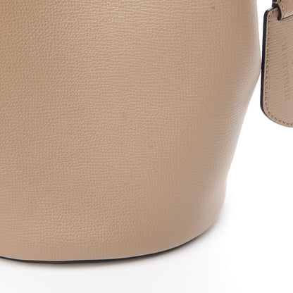 Burberry Calfskin Small Lorne Bucket Crossbody Camel 11 of 12