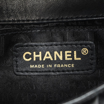 Chanel Lambskin Quilted Mini Chocolate Bar Camellia Flap Black 6 of 7