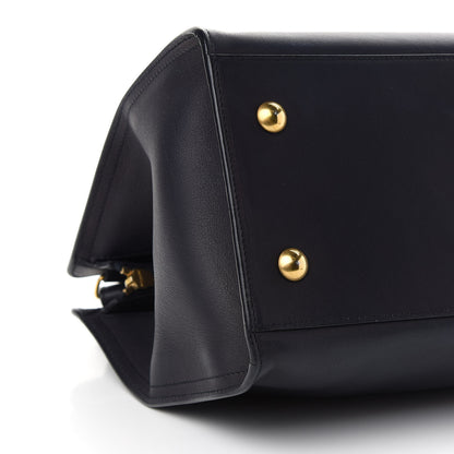 Saint Laurent Calfskin Small Classic Y Cabas Navy Blue 7 of 8