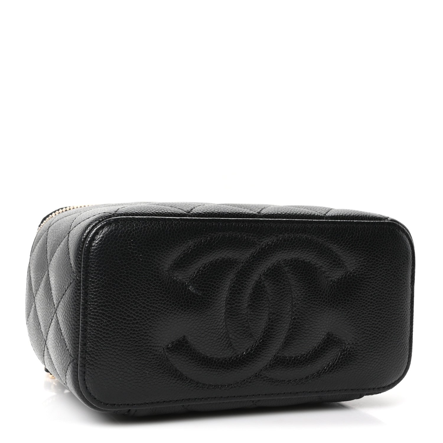Chanel Caviar Quilted Small Vanity Case With Chain Black 4 of 11