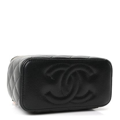 Chanel Caviar Quilted Small Vanity Case With Chain Black 4 of 11