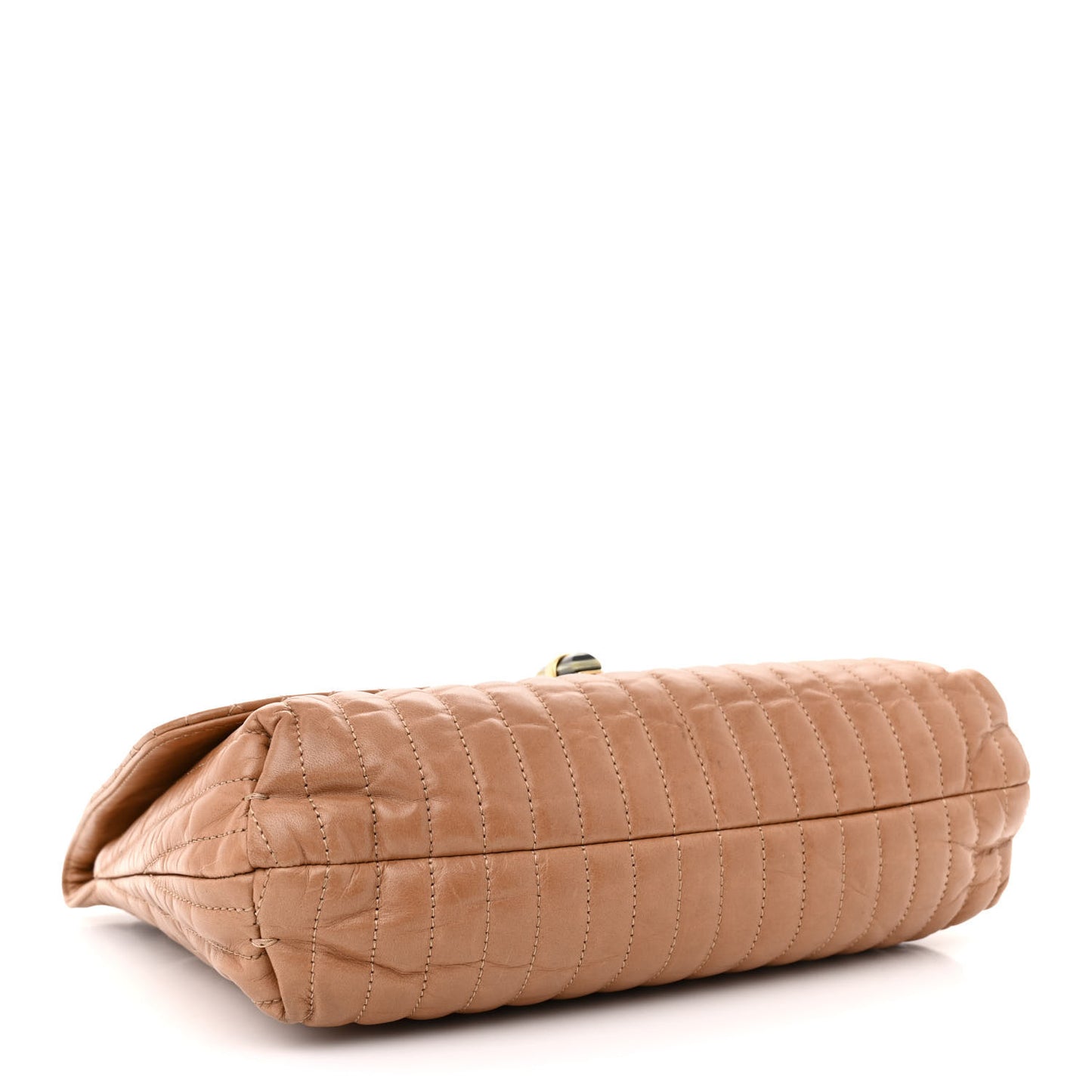 Calfskin Matelasse Medium Happy Shoulder Bag Cognac