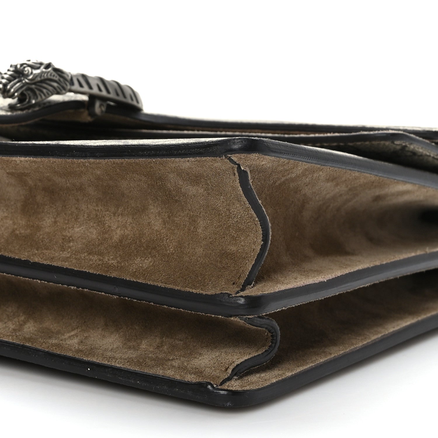 Gucci GG Supreme Monogram Medium Dionysus Shoulder Bag Taupe 9 of 10