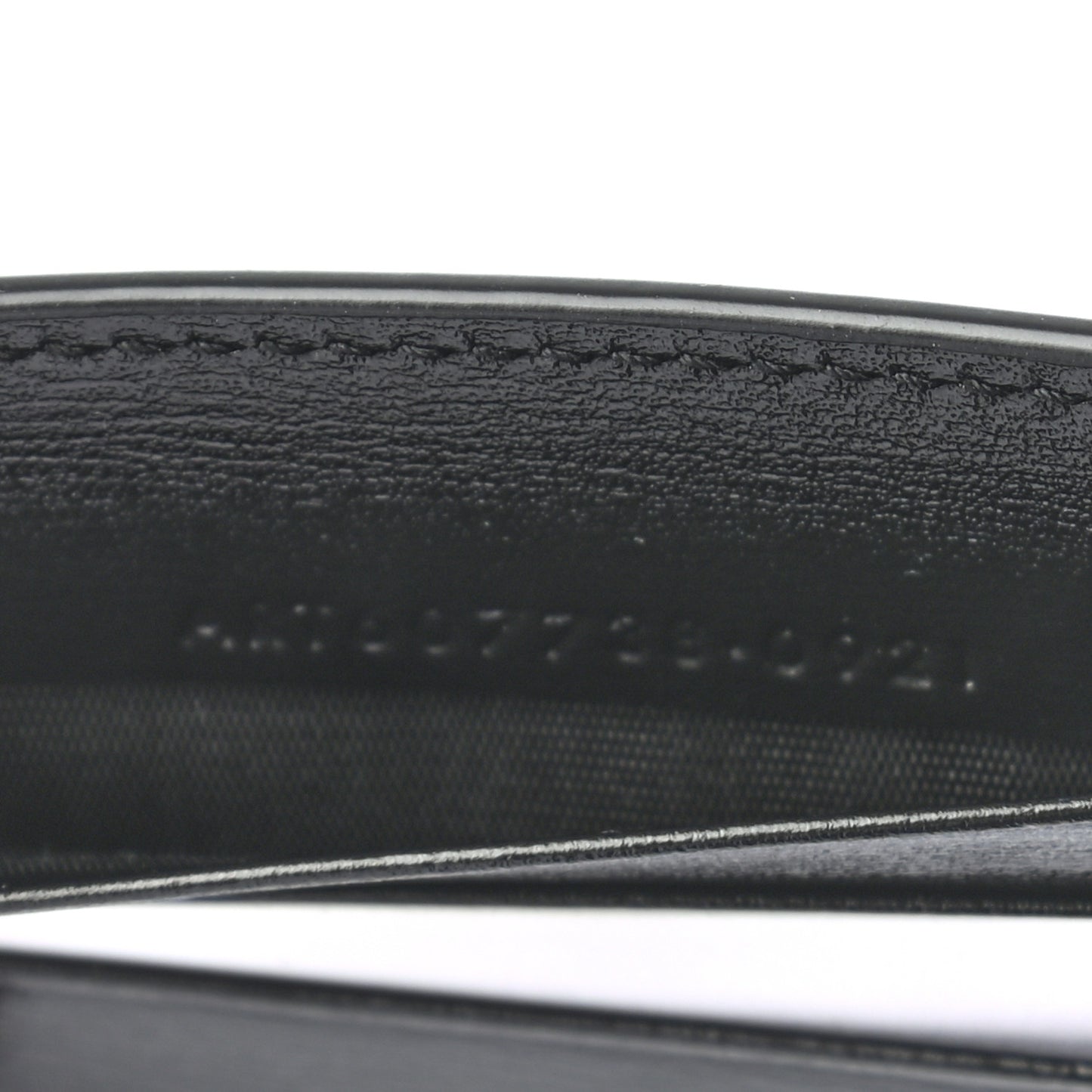 Shiny Calfskin Tiny Cassandre Bill Clip Wallet Black