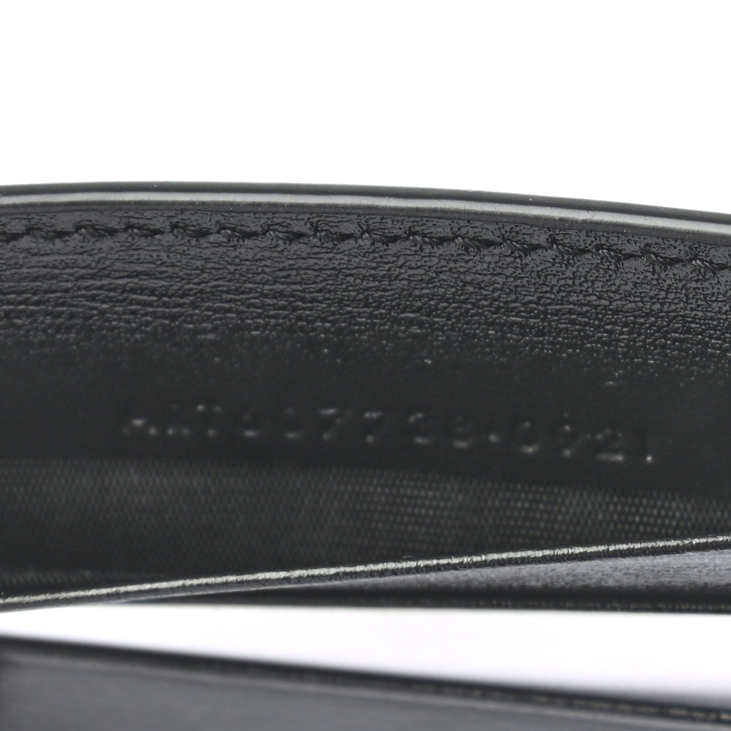 Saint Laurent Shiny Calfskin Tiny Cassandre Bill Clip Wallet Black 7 of 7