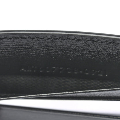 Saint Laurent Shiny Calfskin Tiny Cassandre Bill Clip Wallet Black 7 of 7
