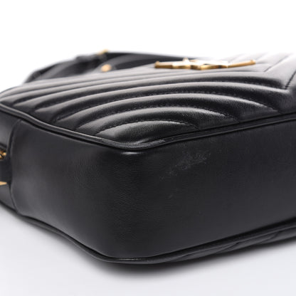 Saint Laurent Calfskin Matelasse Monogram Lou Camera Bag Black 8 of 14