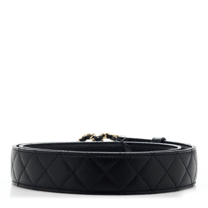 Chanel Calfskin Quilted CC Chain Belt 85 34 Black 2 of 8