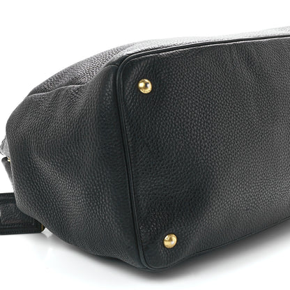 Prada Vitello Daino Tote Black 10 of 17