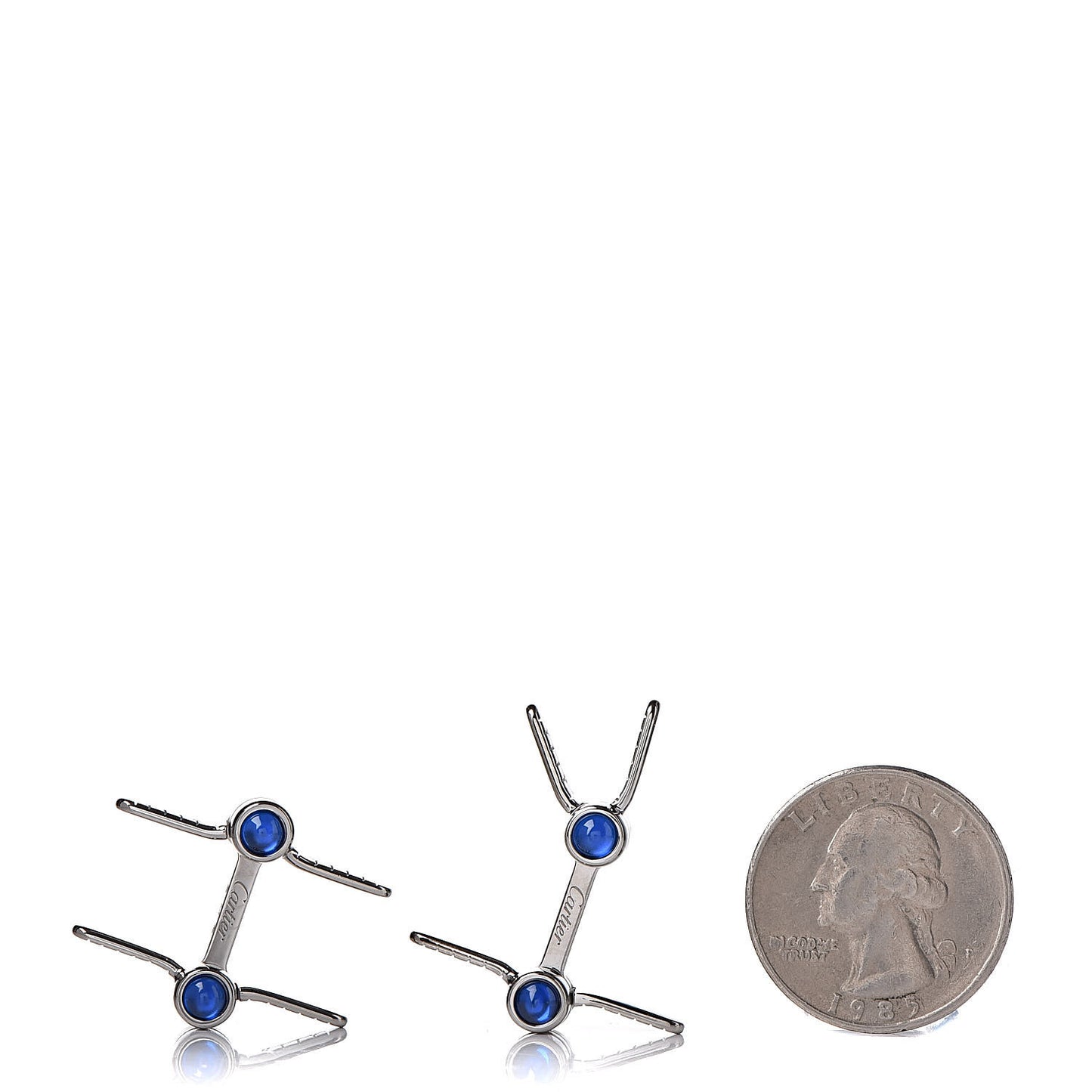 Sterling Silver Spinel Santos De Biplane Cufflinks